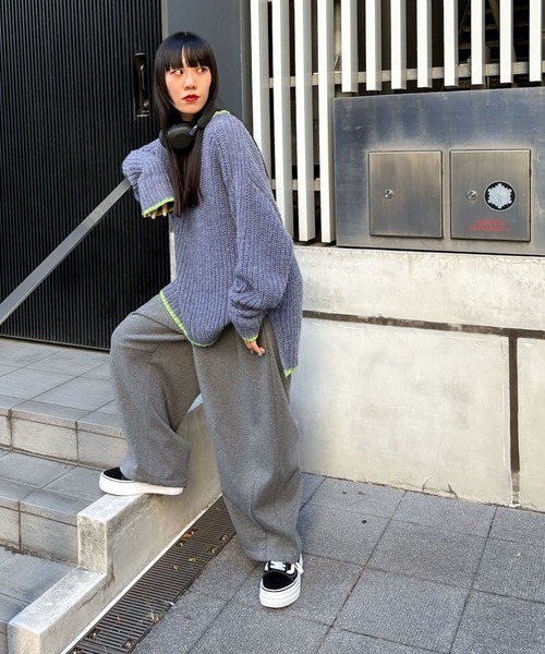 niko and（ニコアンド）の「[MODE NORM CORE] 裏起毛3Dカーブパンツ