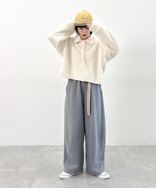 niko and（ニコアンド）の「[MODE NORM CORE] 裏起毛3Dカーブパンツ