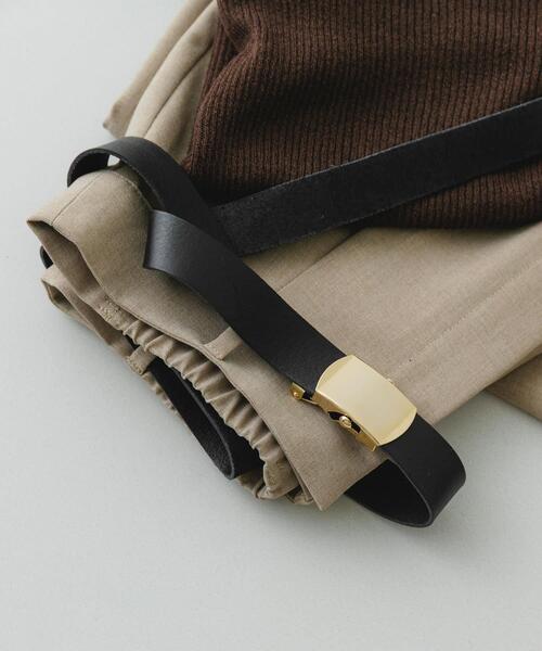 RODE SKO（ロデスコ）の「atelier brugge　ROLLER BUCKLE BELT（ベルト・レディース・ブラック/グレー系その他/ダークブラウン・ONE）」の10枚目の写真