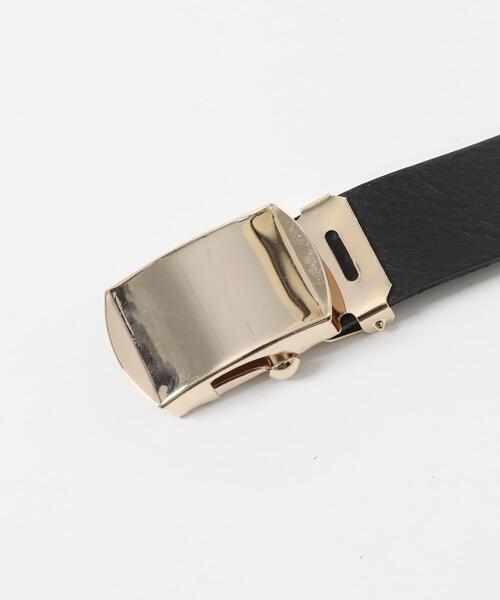 RODE SKO（ロデスコ）の「atelier brugge　ROLLER BUCKLE BELT（ベルト・レディース・ブラック/グレー系その他/ダークブラウン・ONE）」の5枚目の写真