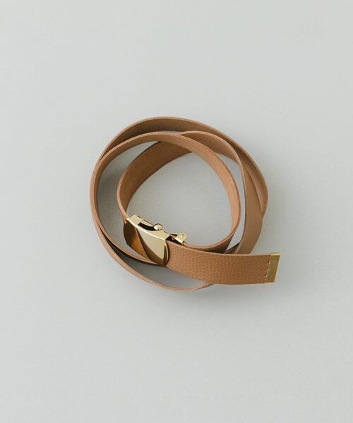 RODE SKO（ロデスコ）の「atelier brugge　ROLLER BUCKLE BELT（ベルト・レディース・ブラック/グレー系その他/ダークブラウン・ONE）」の13枚目の写真