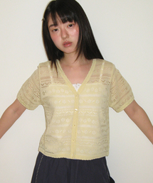 BREEZY SCOTCH SUMMER KNIT CARDIGAN SOFT YELLOW
