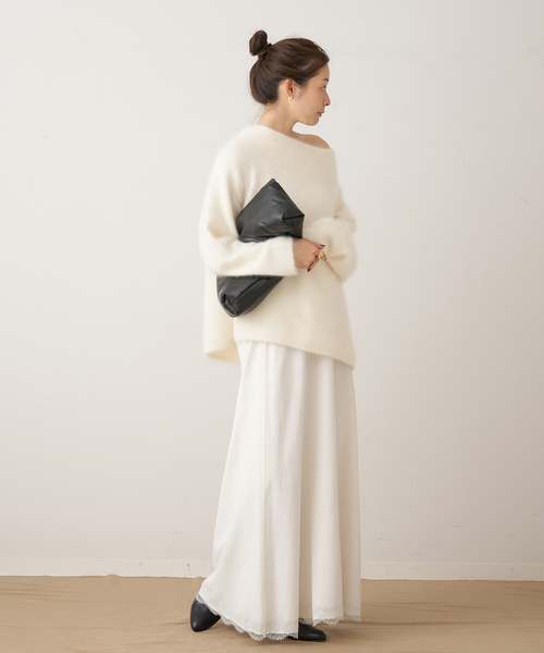 plage(プラージュ)の「solstiss french lace スカート(スカート・レディース・ホワイト/ブラック・36/38)」の11枚目の写真