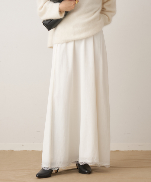 plage(プラージュ)の「solstiss french lace スカート(スカート・レディース・ホワイト/ブラック・36/38)」の13枚目の写真