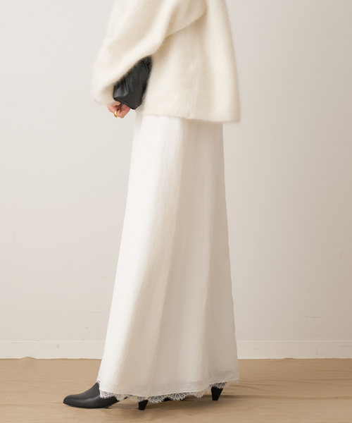 plage(プラージュ)の「solstiss french lace スカート(スカート・レディース・ホワイト/ブラック・36/38)」の15枚目の写真