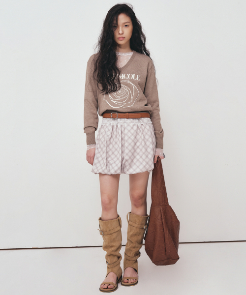 NICK&NICOLE(ニックアンドニコール)の「LEATHER WRINKLE TOTE BAG_BROWN(トートバッグ・レディース・その他・FREE)」の3枚目の写真