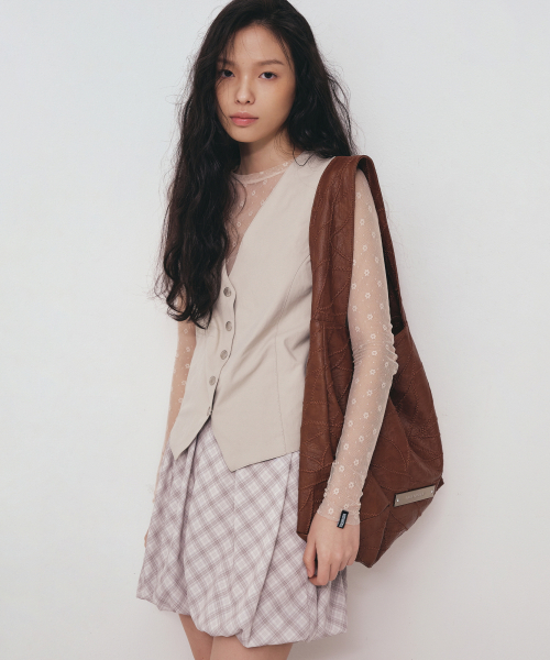 NICK&NICOLE(ニックアンドニコール)の「LEATHER WRINKLE TOTE BAG_BROWN(トートバッグ・レディース・その他・FREE)」の5枚目の写真