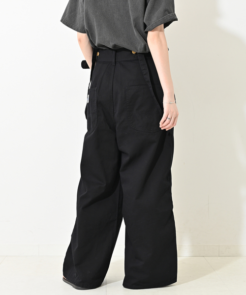 Lee（リー）の「《追加》LEE/リー SLOBE別注 サスペンダーパンツ（その他パンツ・レディース・ベージュ系その他/ブラック・38/36）」の3枚目の写真