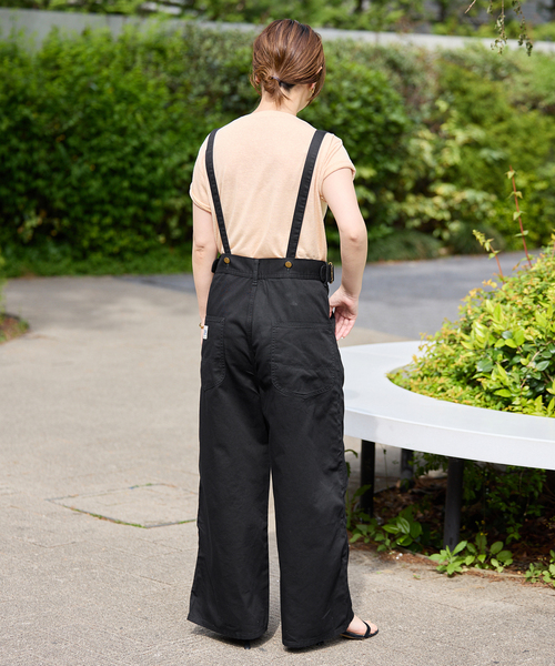 Lee（リー）の「《追加》LEE/リー SLOBE別注 サスペンダーパンツ（その他パンツ・レディース・ベージュ系その他/ブラック・38/36）」の6枚目の写真