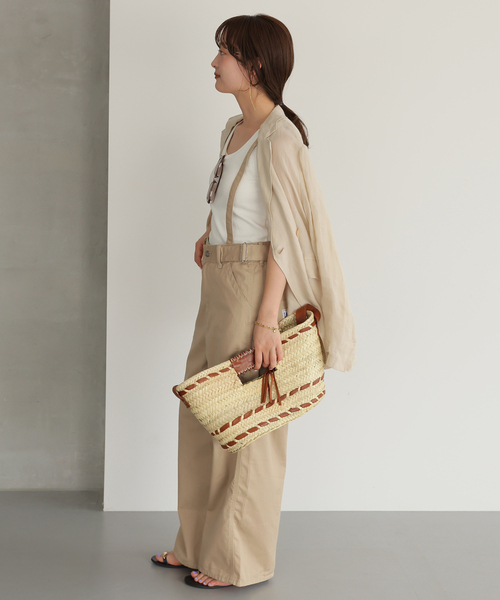 Lee（リー）の「《追加》LEE/リー SLOBE別注 サスペンダーパンツ（その他パンツ・レディース・ベージュ系その他/ブラック・38/36）」の12枚目の写真