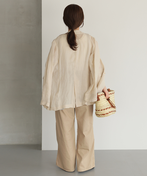 Lee（リー）の「《追加》LEE/リー SLOBE別注 サスペンダーパンツ（その他パンツ・レディース・ベージュ系その他/ブラック・38/36）」の13枚目の写真