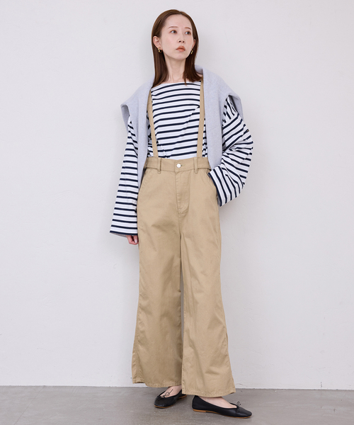 Lee（リー）の「《追加》LEE/リー SLOBE別注 サスペンダーパンツ（その他パンツ・レディース・ベージュ系その他/ブラック・38/36）」の14枚目の写真