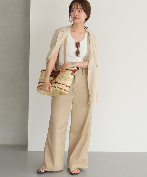 朝のみお値下げ　lohenサスペンダーエッグパンツ　38 IENA yori 朝のみお値下げ lohenサスペンダーエッグパンツ 38 IENA yori PANTS