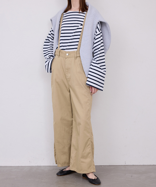 Lee（リー）の「《追加》LEE/リー SLOBE別注 サスペンダーパンツ（その他パンツ・レディース・ベージュ系その他/ブラック・38/36）」の17枚目の写真