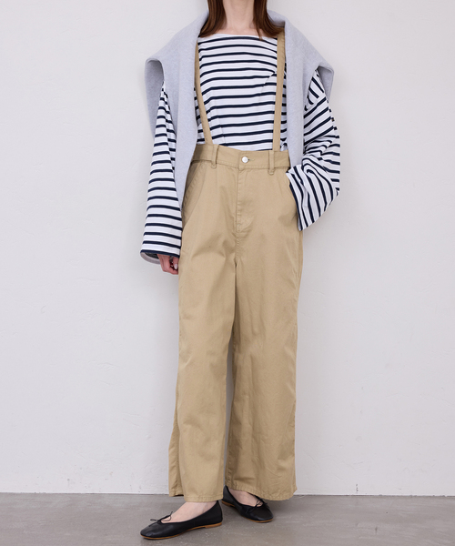 Lee（リー）の「《追加》LEE/リー SLOBE別注 サスペンダーパンツ（その他パンツ・レディース・ベージュ系その他/ブラック・38/36）」の18枚目の写真