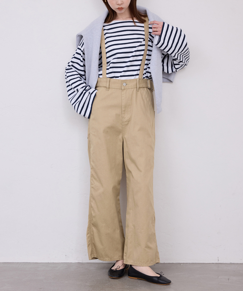 Lee（リー）の「《追加》LEE/リー SLOBE別注 サスペンダーパンツ（その他パンツ・レディース・ベージュ系その他/ブラック・38/36）」の19枚目の写真