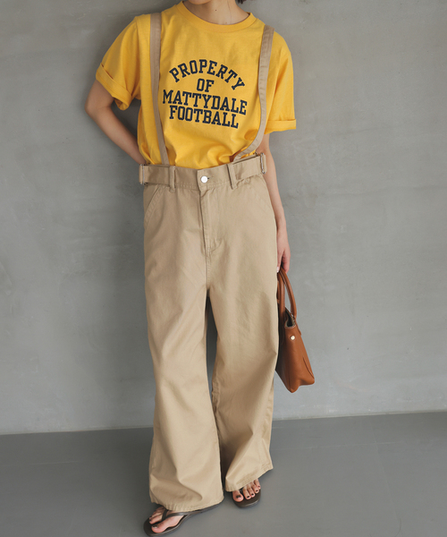 Lee（リー）の「《追加》LEE/リー SLOBE別注 サスペンダーパンツ（その他パンツ・レディース・ベージュ系その他/ブラック・38/36）」の21枚目の写真