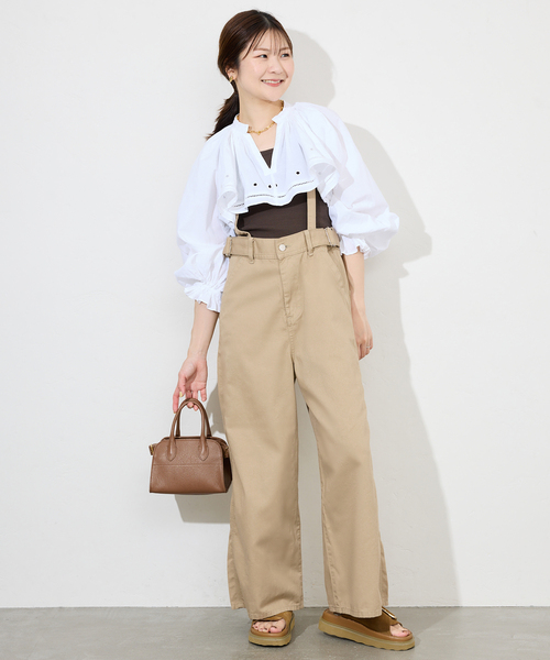 ローヘン lohenサスペンダーエッグパンツ新品タグ付き38 IENA yori サスペンダービクトリーパンツ | all item| yori