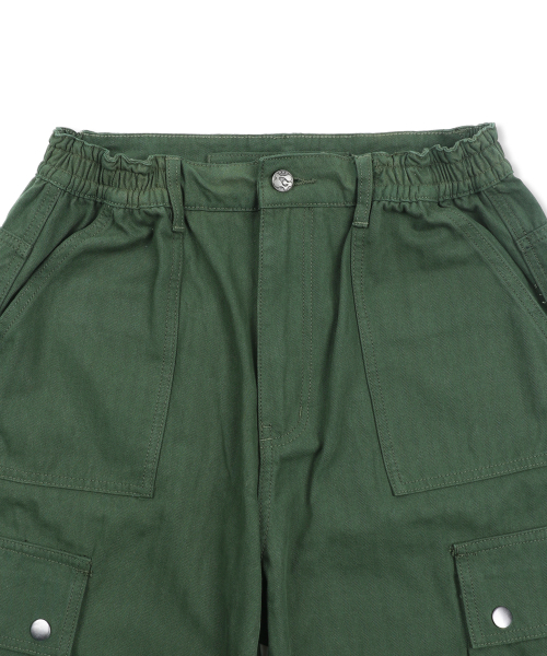 GLACK(グラック)の「GP172 ルーズカーゴヘリンボーンコットンパンツ (オリーブ)(その他パンツ・レディース・その他・SMALL/MEDIUM/LARGE)」の3枚目の写真