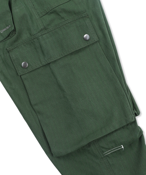 GLACK(グラック)の「GP172 ルーズカーゴヘリンボーンコットンパンツ (オリーブ)(その他パンツ・レディース・その他・SMALL/MEDIUM/LARGE)」の4枚目の写真