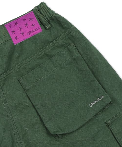 GLACK(グラック)の「GP172 ルーズカーゴヘリンボーンコットンパンツ (オリーブ)(その他パンツ・レディース・その他・SMALL/MEDIUM/LARGE)」の7枚目の写真