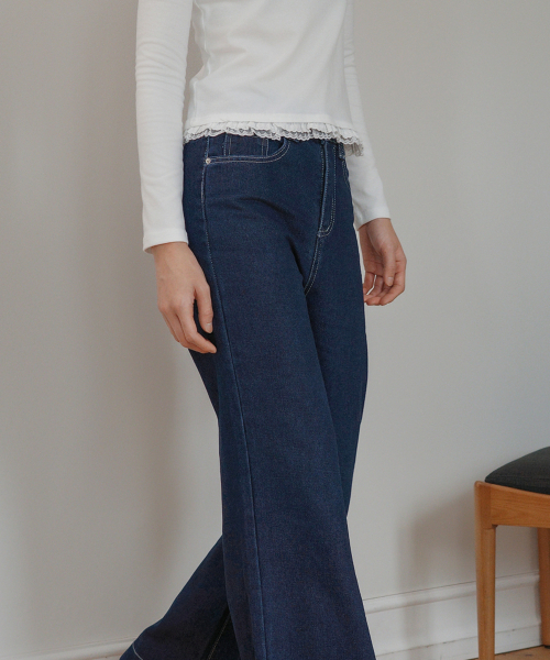 muahmuah（ムーアムーア）の「ワイドローデニムパンツ（デニムパンツ・レディース・その他・SMALL/MEDIUM/LARGE）」の3枚目の写真