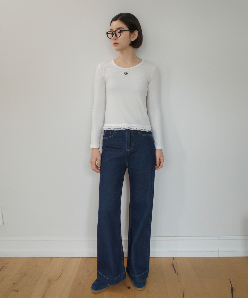 muahmuah（ムーアムーア）の「ワイドローデニムパンツ（デニムパンツ・レディース・その他・SMALL/MEDIUM/LARGE）」の5枚目の写真