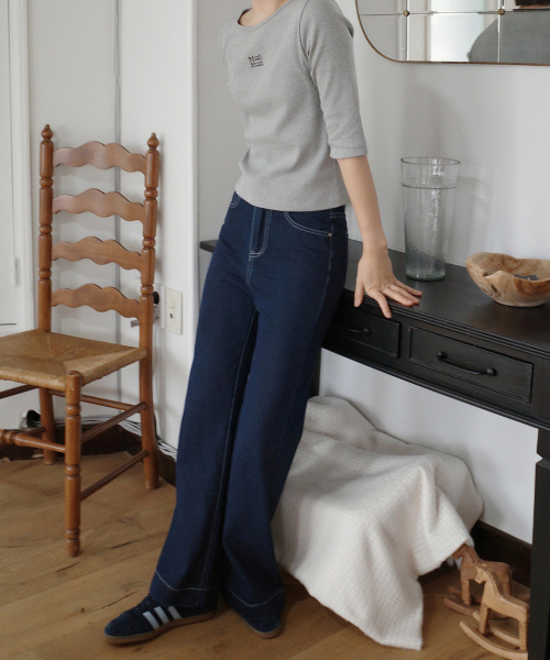 muahmuah（ムーアムーア）の「ワイドローデニムパンツ（デニムパンツ・レディース・その他・SMALL/MEDIUM/LARGE）」の7枚目の写真