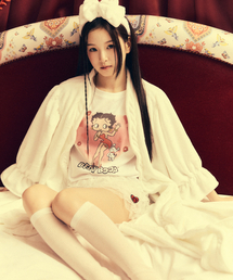 CNVS（ベティ ブープ）の「[SET] Betty Boop Classic Robe & Hair Band Set_White（ルームウェア/パジャマ）」