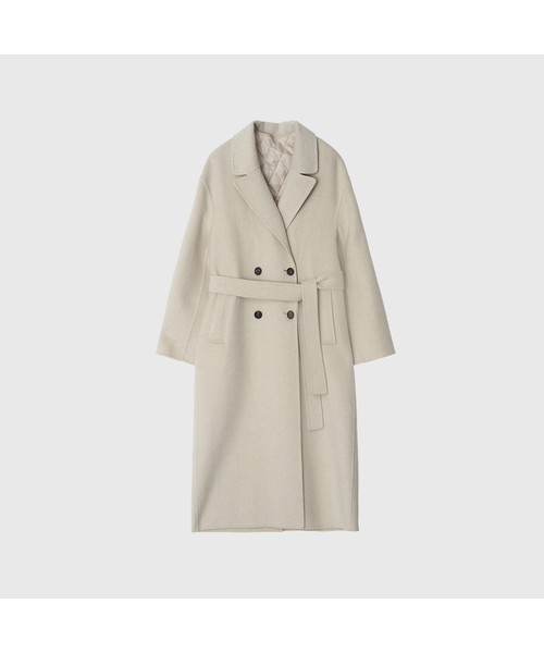 セリアウールカシミヤハンドメイドダブルコート / SERRIA WOOL CASHMERE HANDMADE DOUBLE COAT_4colors