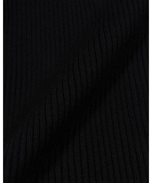 MOAA(モア)の「Ribbed Mock Neck Zip-Up (BLACK)(ニット/セーター・レディース・その他・SMALL/MEDIUM)」の4枚目の写真