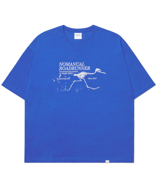 NOMANUAL(NOMANUAL)の「ROADRUNNER T-SHIRT - BLUE(Tシャツ/カットソー・レディース・その他・X-LARGE/SMALL/MEDIUM/LARGE)」の1枚目の写真