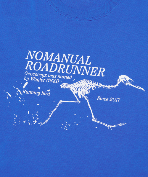 NOMANUAL(NOMANUAL)の「ROADRUNNER T-SHIRT - BLUE(Tシャツ/カットソー・レディース・その他・X-LARGE/SMALL/MEDIUM/LARGE)」の5枚目の写真