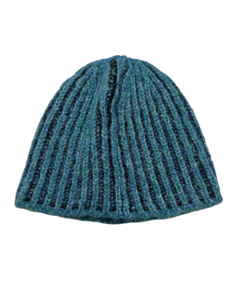セール】Bold Cross Two Tone Beanie ((blue))（ニットキャップ