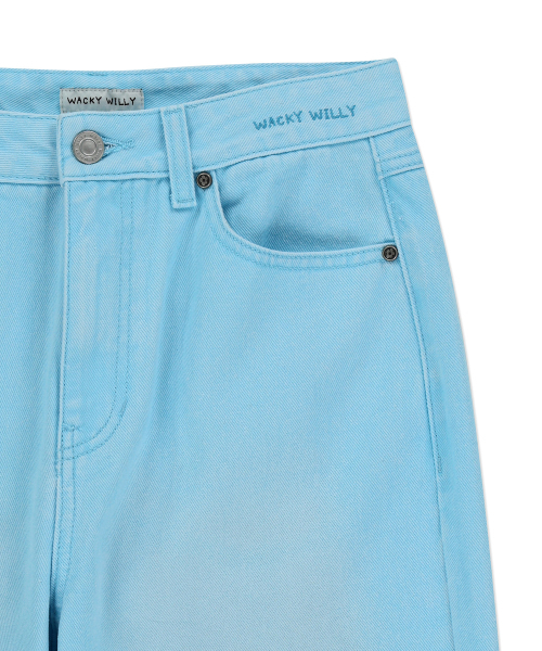 Wacky WiLLy(ワッキーウィリー)の「ウィメンズピグメントカラーウォッシングデニムパンツスカイブルー(デニムパンツ・レディース・その他・SMALL/MEDIUM)」の5枚目の写真