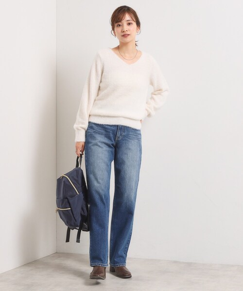 Lee（リー）の「Lee Babe ストレートジーンズ（デニムパンツ・レディース・ネイビー/ブルー・40/38）」の18枚目の写真