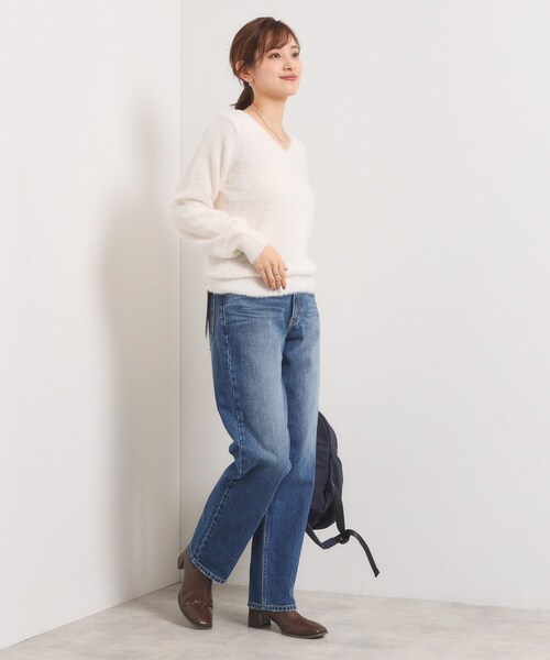 Lee（リー）の「Lee Babe ストレートジーンズ（デニムパンツ・レディース・ネイビー/ブルー・40/38）」の19枚目の写真