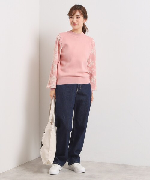 Lee（リー）の「Lee Babe ストレートジーンズ（デニムパンツ・レディース・ネイビー/ブルー・40/38）」の4枚目の写真