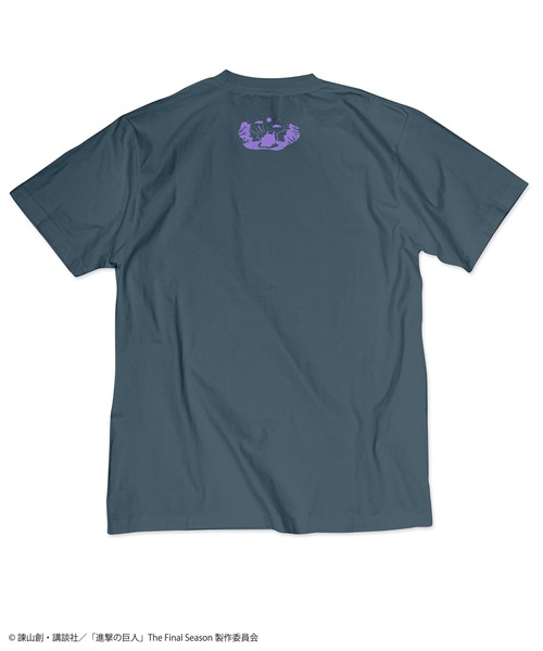AIR TWOKYO(エアトゥーキョー)の「「進撃の巨人」 The Final SeasonタイポグラフィTシャツ4(スリーピングリヴァイ)(Tシャツ/カットソー・レディース・ダークグレー・SMALL/MEDIUM/LARGE/X-LARGE/XX-LARGE)」の5枚目の写真
