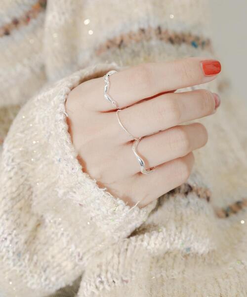 SMELLY(スメリー)の「3セットリング(リング・レディース・シルバー・-)」の1枚目の写真