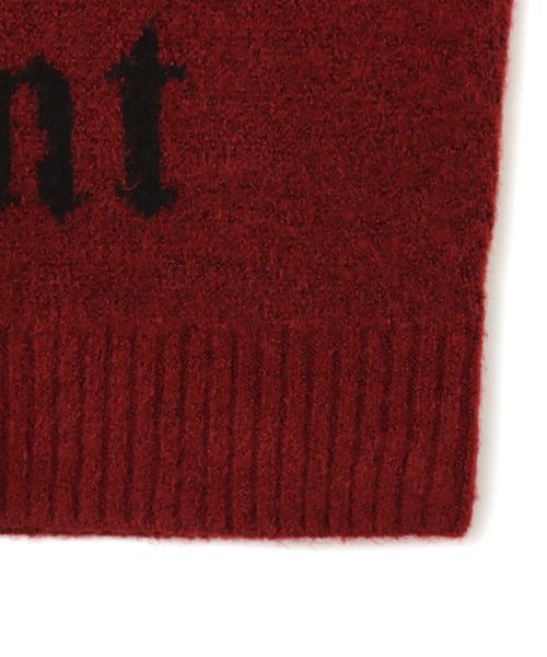 atmos pink(アトモスピンク)の「atmos pink Logo Crew Knit Tops / アトモス ピンク ロゴ クルー ニット トップス(ニット/セーター・レディース・ホワイト/レッド/ブラック・FREE)」の14枚目の写真