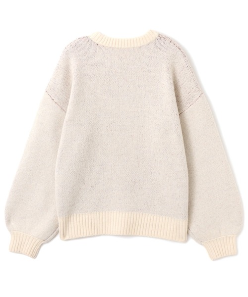 atmos pink(アトモスピンク)の「atmos pink Logo Crew Knit Tops / アトモス ピンク ロゴ クルー ニット トップス(ニット/セーター・レディース・ホワイト/レッド/ブラック・FREE)」の7枚目の写真