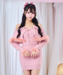 ReAmour（リアムール）の「オフショルニットワンピ（ワンピース）」