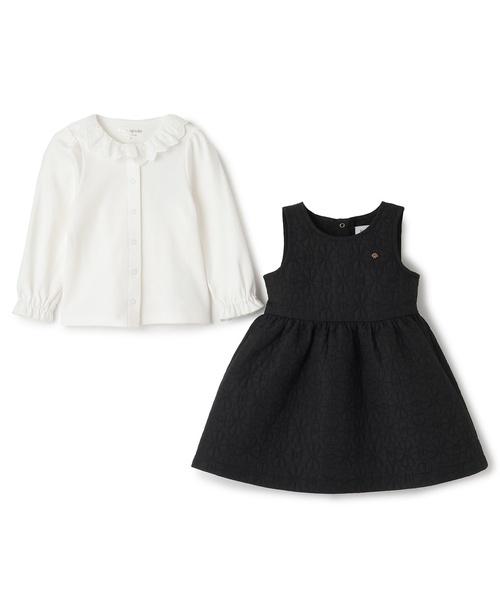 kate spade new york kids(ケイトスペードニューヨーク)の「スペードフラワーキルトワンピース&カットソーセット(その他ベビーウェア・キッズ・ブラック・90cm/100cm/110cm)」の3枚目の写真
