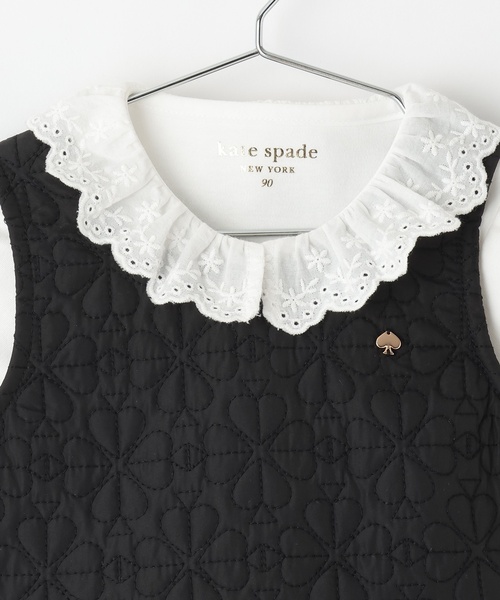 kate spade new york kids(ケイトスペードニューヨーク)の「スペードフラワーキルトワンピース&カットソーセット(その他ベビーウェア・キッズ・ブラック・90cm/100cm/110cm)」の4枚目の写真