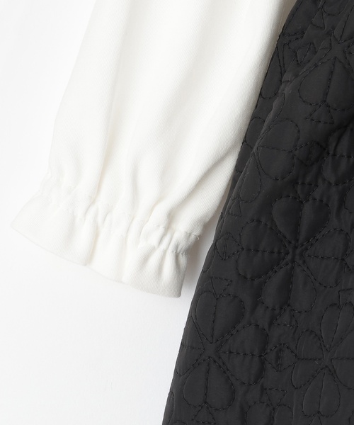 kate spade new york kids(ケイトスペードニューヨーク)の「スペードフラワーキルトワンピース&カットソーセット(その他ベビーウェア・キッズ・ブラック・90cm/100cm/110cm)」の7枚目の写真