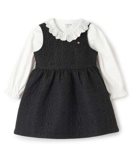 kate spade new york kids(ケイトスペードニューヨーク)の「スペードフラワーキルトワンピース&カットソーセット(その他ベビーウェア・キッズ・ブラック・90cm/100cm/110cm)」の12枚目の写真