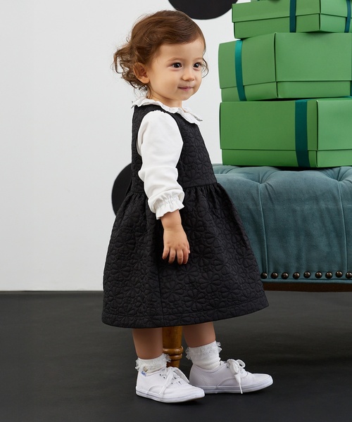 kate spade new york kids(ケイトスペードニューヨーク)の「スペードフラワーキルトワンピース&カットソーセット(その他ベビーウェア・キッズ・ブラック・90cm/100cm/110cm)」の13枚目の写真