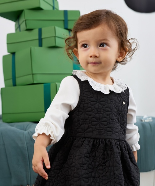 kate spade new york kids(ケイトスペードニューヨーク)の「スペードフラワーキルトワンピース&カットソーセット(その他ベビーウェア・キッズ・ブラック・90cm/100cm/110cm)」の14枚目の写真