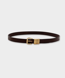 CINOH（チノ）の「SLIM LEATHER BELT ALL GOLD DETAIL（ベルト）」